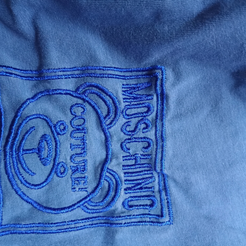 Moschino Embroidered Blue Jeans